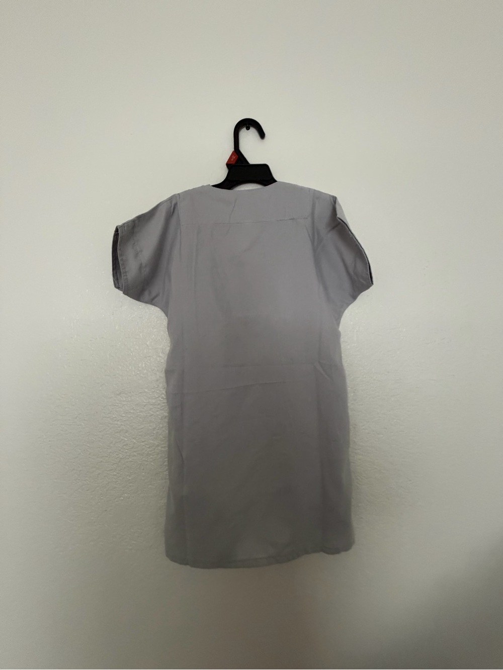 Boys Light Grey Thobe Islamic Prayer Dress Short Sleeve V-Neck Size 70 - Picture 4 of 8